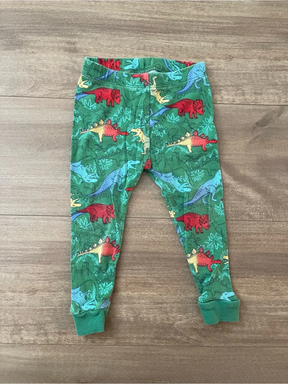 Toddler Boy Green Dinosaur Pajama Set Wonder Nation Size 18M